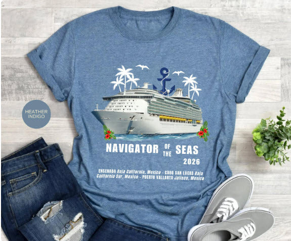 Navigator of the Seas Cruise Shirt | Royal Caribbean Group Tee | Cruise Souvenir Shirt | Custom Cruise Ship Shirt