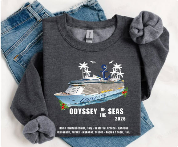 Odyssey of the Seas Cruise Shirt | Royal Caribbean Group Tee | Mediterranean Cruise Souvenir Shirt | Cruise Ship Gift