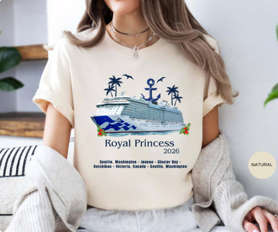 Royal Princess Cruise Shirt | Princess Cruises Group Tee | Alaska Cruise Souvenir Shirt | Custom Cruise Ship Gift
