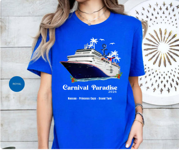 Carnival Paradise Cruise Shirt | Carnival Cruise Group Tee | Caribbean Cruise Souvenir Shirt | Cruise Ship Gift