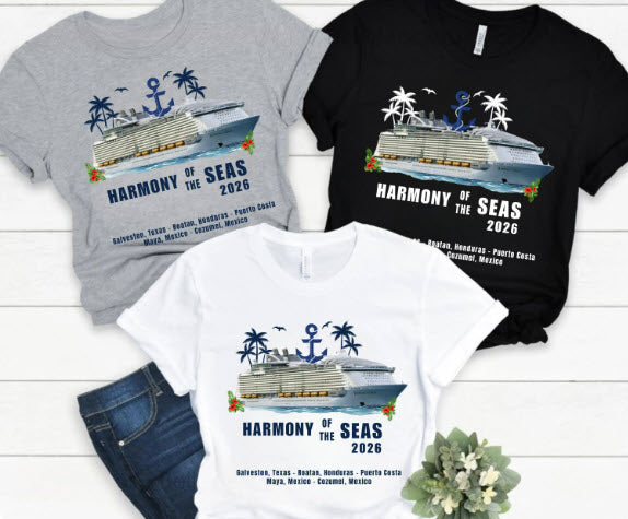 Harmony of the Seas Cruise Shirt | Royal Caribbean Group Tee | Caribbean Cruise Souvenir Shirt | Cruise Ship Gift