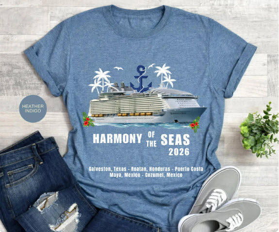 Harmony of the Seas Cruise Shirt | Royal Caribbean Group Tee | Caribbean Cruise Souvenir Shirt | Cruise Ship Gift