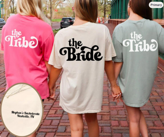 Bride and Tribe Bachelorette Shirts | Personalized Bachelorette Party Tees