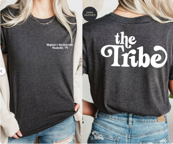 Bride and Tribe Bachelorette Shirts | Personalized Bachelorette Party Tees