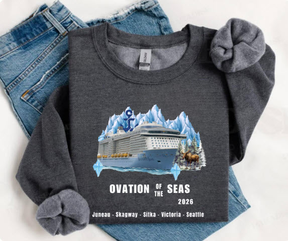 Ovation of the Seas Cruise Shirt | Royal Caribbean Alaska Cruise Tee | Juneau Skagway Sitka Victoria Seattle | Cruise Group Shirt