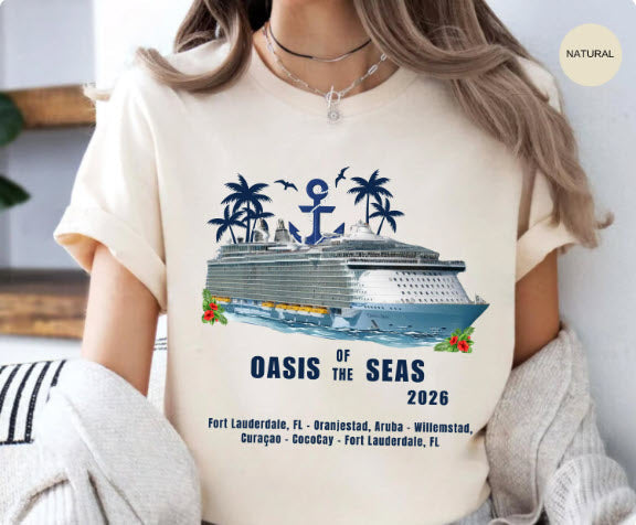Oasis of the Seas Cruise Shirt | Royal Caribbean Group Tee | Cruise Ship Gift