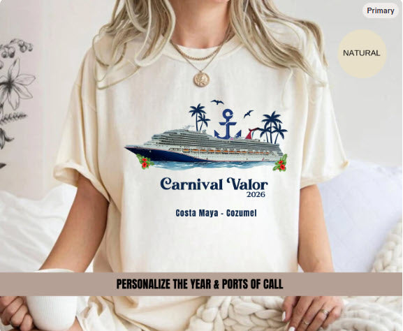 Carnival Valor Cruise Shirt | Carnival Cruise Group Tee | Cruise Ship Gift