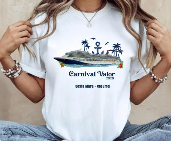 Carnival Valor Cruise Shirt | Carnival Cruise Group Tee | Cruise Ship Gift