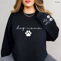 Personalized Dog Mama Sweatshirt | Custom Dog Name Sleeve Crewneck Gift