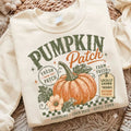 Pumpkin Patch Sweatshirt | Vintage Fall Crewneck Autumn Shirt