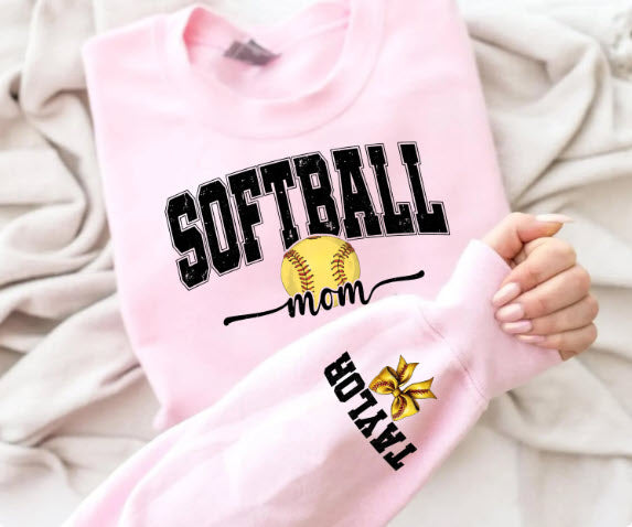 Softball Mom Shirt | Custom Sports Mom Tee for Game Day