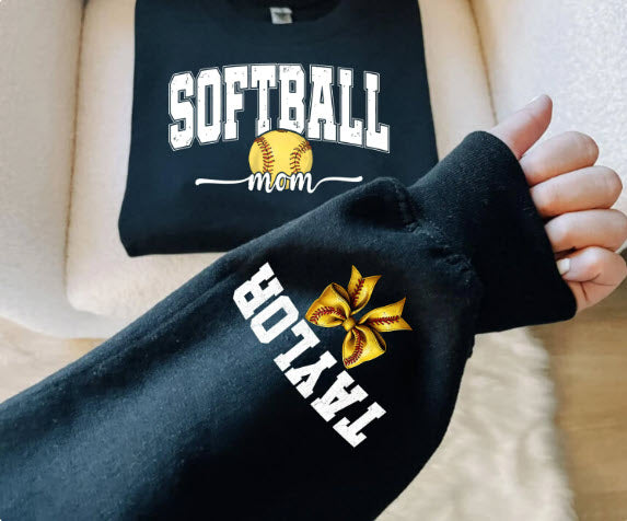 Softball Mom Shirt | Custom Sports Mom Tee for Game Day