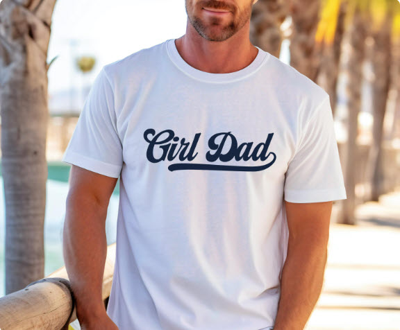 Girl Dad Shirt | Proud Girl Dad Tee Father's Day Gift for Dad
