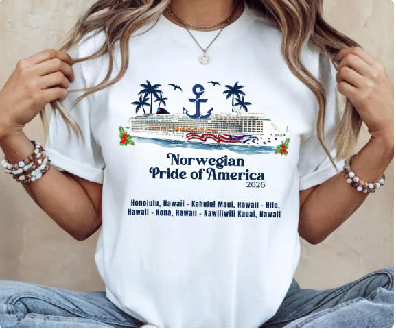Norwegian Pride of America Cruise Shirt | Norwegian Cruise Group Tee | Cruise Ship Gift