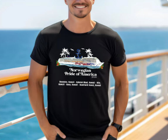Norwegian Pride of America Cruise Shirt | Norwegian Cruise Group Tee | Cruise Ship Gift
