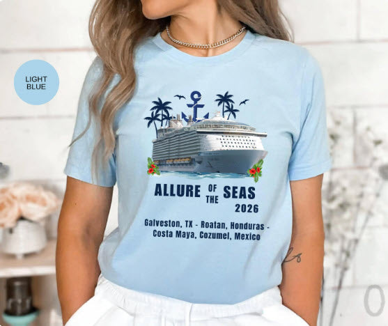 Allure of the Seas Cruise Shirt | Galveston Caribbean Cruise Tee
