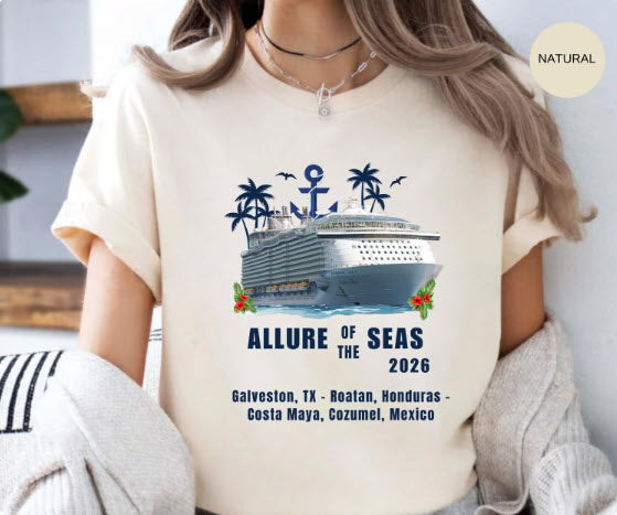 Allure of the Seas Cruise Shirt | Galveston Caribbean Cruise Tee
