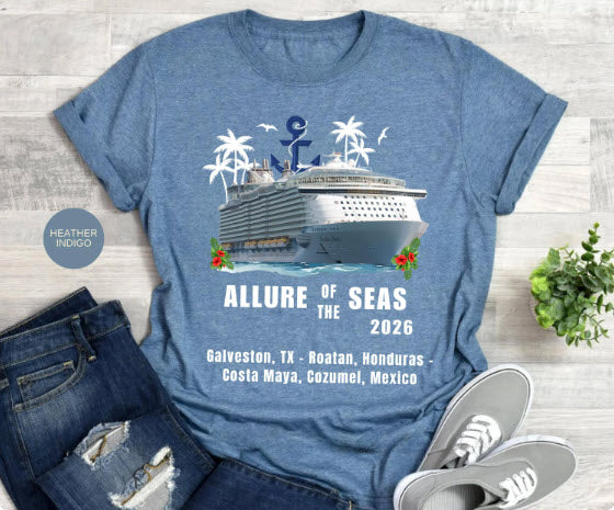 Allure of the Seas Cruise Shirt | Galveston Caribbean Cruise Tee