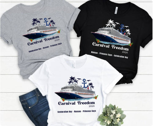 Carnival Freedom Cruise Shirt | Carnival Cruise Group Tee | Cruise Ship Gift