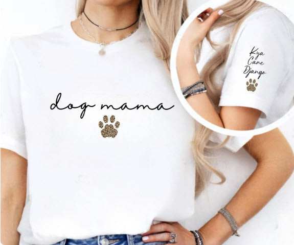 Dog Mama Sweatshirt with Dog Names on Sleeve | Personalized Dog Mom Gift
