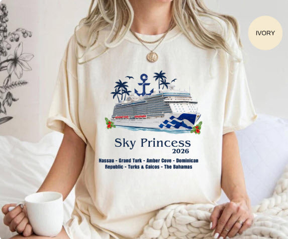 Sky Princess Cruise Shirt | Princess Group Cruise Tee