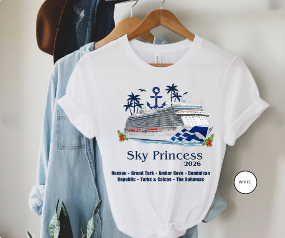 Sky Princess Cruise Shirt | Princess Group Cruise Tee