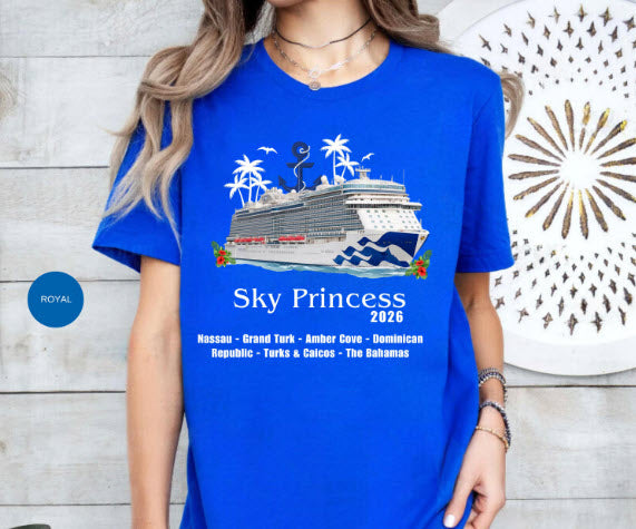 Sky Princess Cruise Shirt | Princess Group Cruise Tee