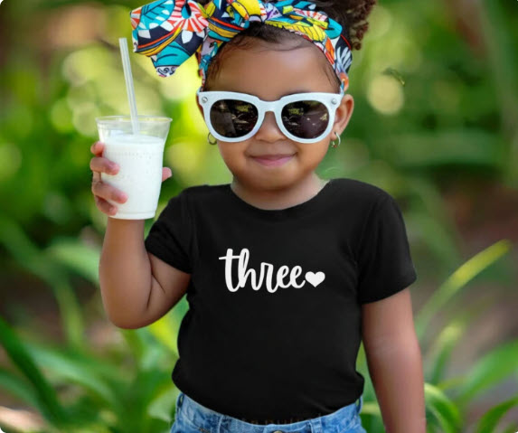 Kids Birthday Number Shirt | Toddler Birthday Tee One Through Ten