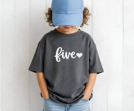 Kids Birthday Number Shirt | Toddler Birthday Tee One Through Ten