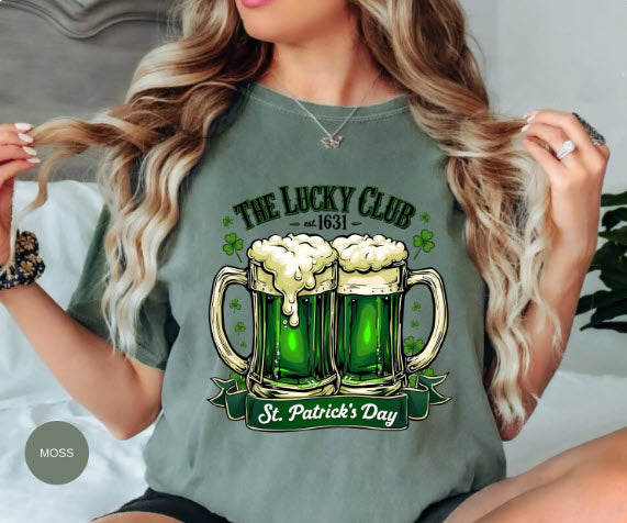St. Patrick's Day Shirt | The Lucky Club Green Beer Tee