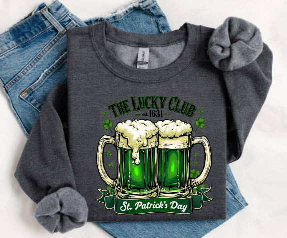 St. Patrick's Day Shirt | The Lucky Club Green Beer Tee