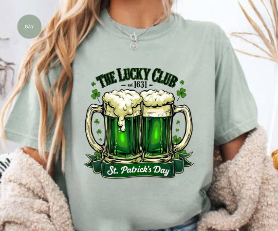 St. Patrick's Day Shirt | The Lucky Club Green Beer Tee