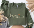 Boy Mama Sweatshirt with Sons Names on Sleeve | Personalized Boy Mom Gift