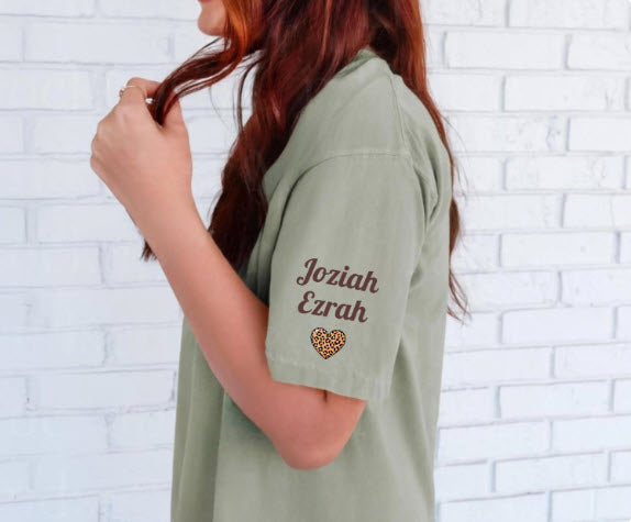 Boy Mama Sweatshirt with Sons Names on Sleeve | Personalized Boy Mom Gift
