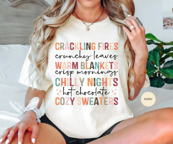 Fall Vibes Sweatshirt | Crackling Fires Crunchy Leaves Cozy Autumn Crewneck