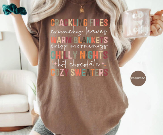 Fall Vibes Sweatshirt | Crackling Fires Crunchy Leaves Cozy Autumn Crewneck