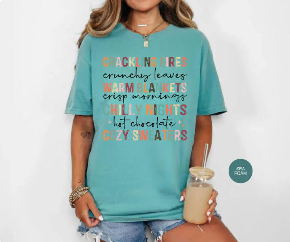 Fall Vibes Sweatshirt | Crackling Fires Crunchy Leaves Cozy Autumn Crewneck