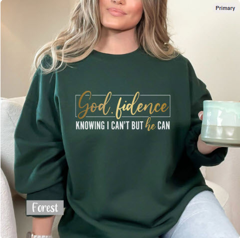 Godfidence Sweatshirt | Christian Faith Crewneck