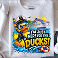 I'm Just Here for the Ducks Cruise Shirt | Funny Rubber Duck Cruise Tee