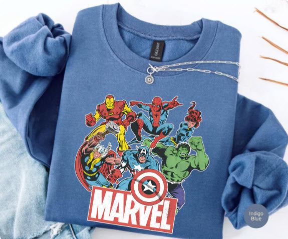 Marvel Avengers Shirt | Iron Man Spider-Man Hulk Captain America Comic Tee