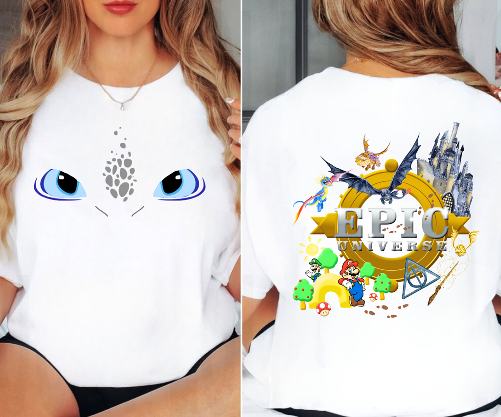 Epic Universe Night Fury Shirt | Custom Universal Studios Family Vacation Tee
