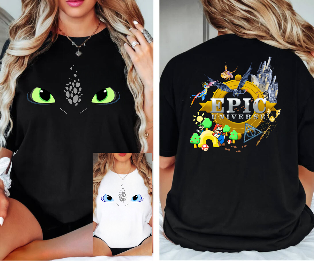 Epic Universe Night Fury Shirt | Custom Universal Studios Family Vacation Tee
