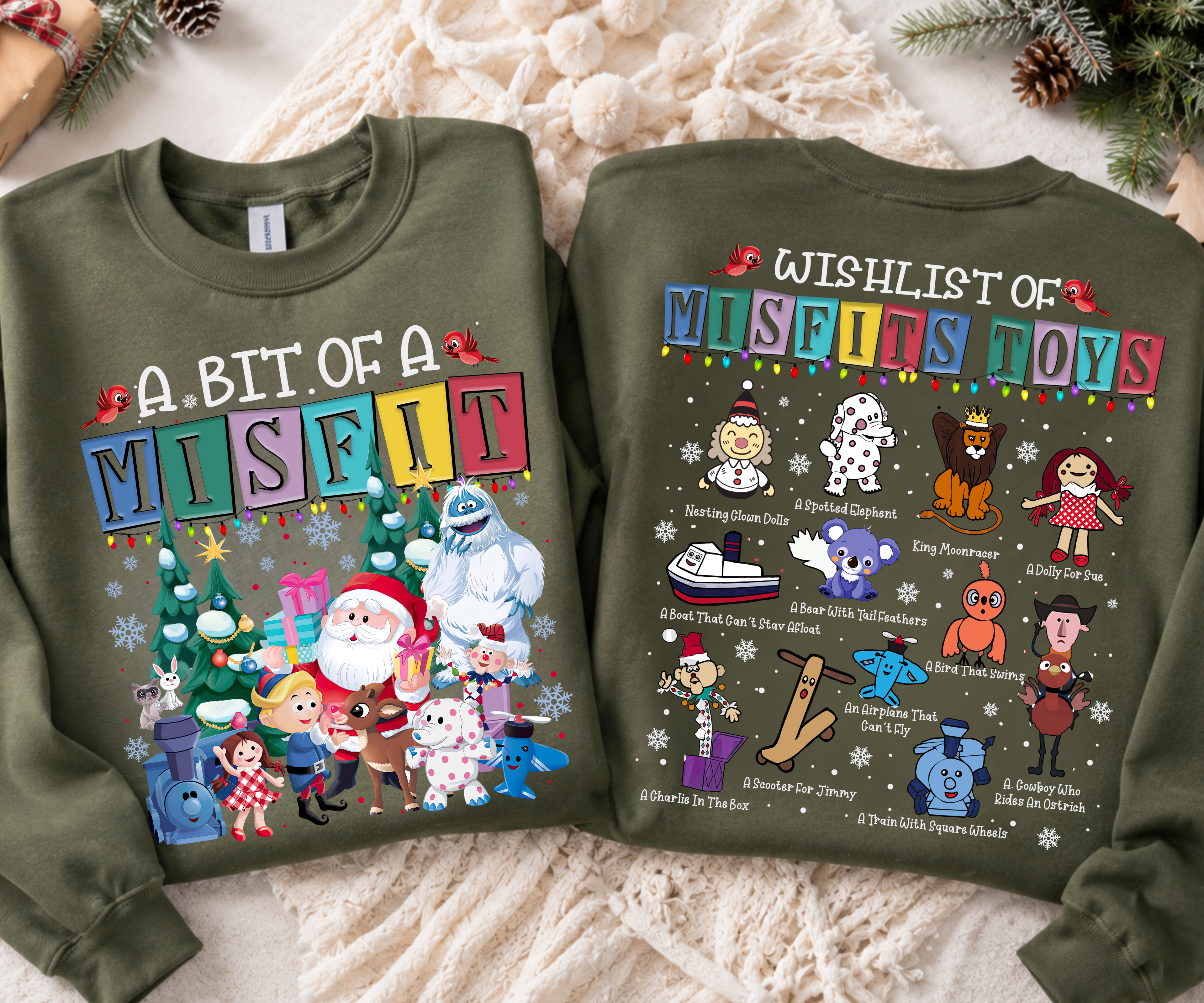 A Bit of a Misfit Sweatshirt | Rudolph Misfit Toys Christmas Sweater