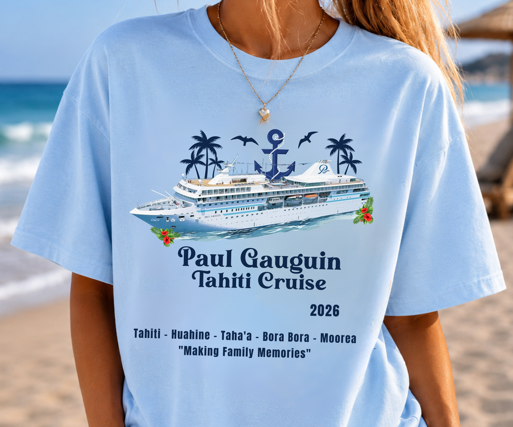 Paul Gauguin Tahiti Cruise Shirt | Bora Bora Moorea French Polynesia Tee