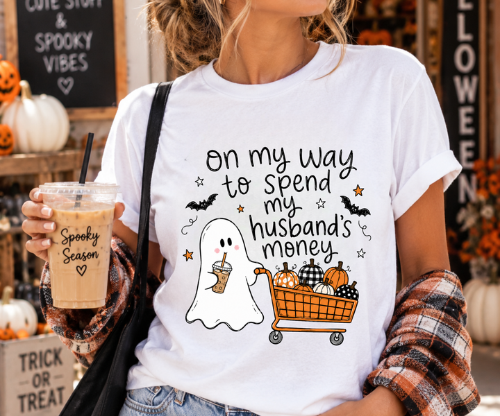 Funny Halloween Mom Shirt | Halloween Shopping Shirt | Husband’s Money