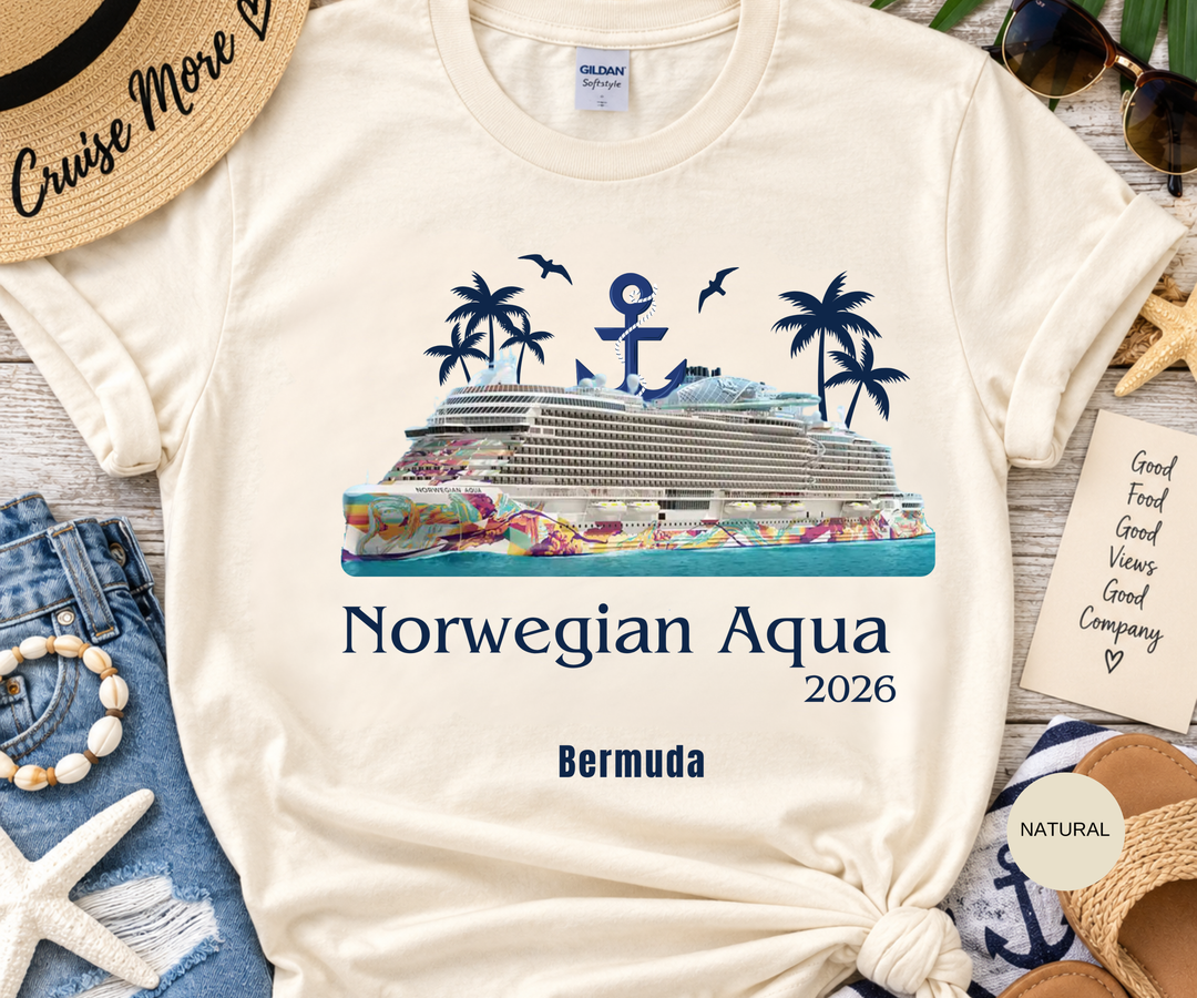 Norwegian Aqua Cruise Shirt | Personalized Matching Family Vacation Tee