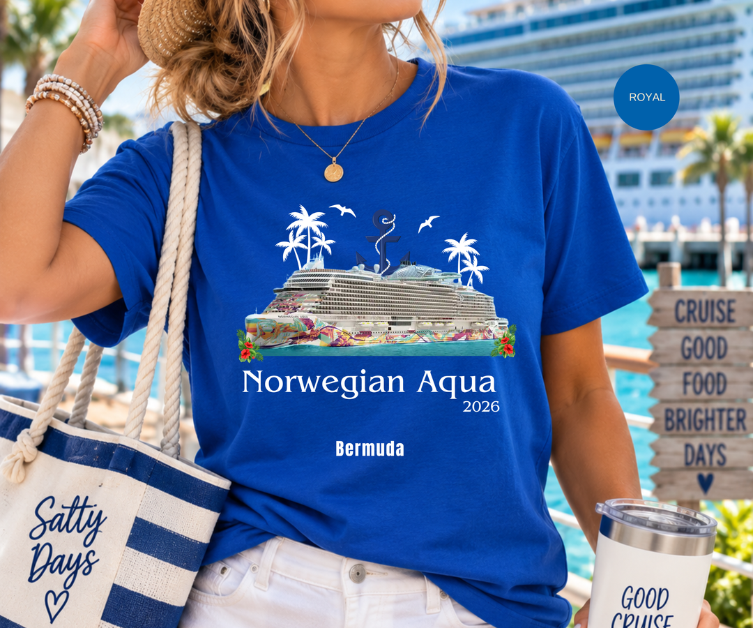 Norwegian Aqua Cruise Shirt | Personalized Matching Family Vacation Tee