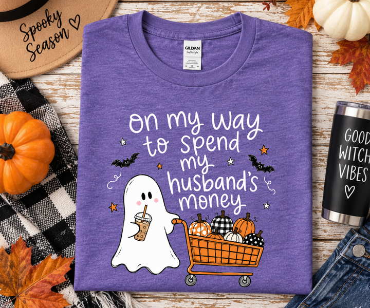 Funny Halloween Mom Shirt | Halloween Shopping Shirt | Husband’s Money