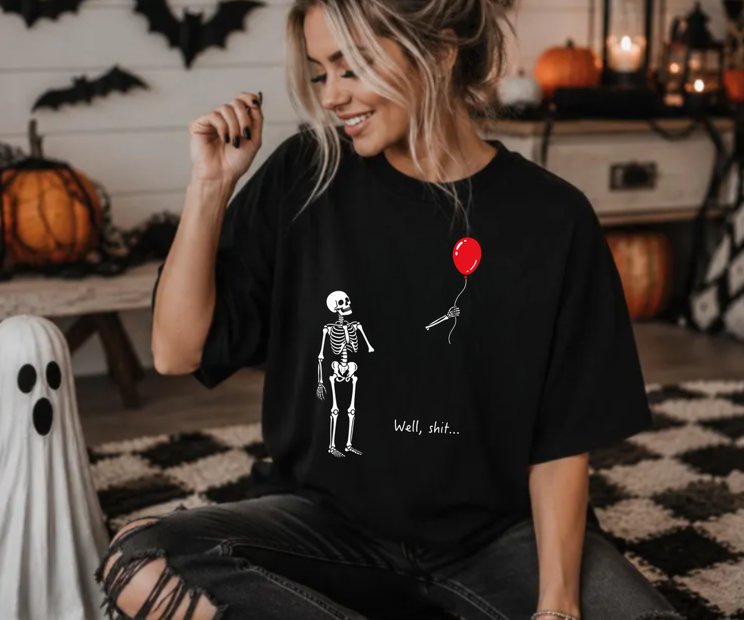 Funny Halloween Shirt | Sarcastic Spooky Season Tee| Skeleton Halloween Shirt
