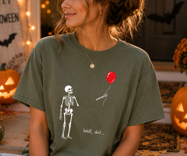 Funny Halloween Shirt | Sarcastic Spooky Season Tee| Skeleton Halloween Shirt
